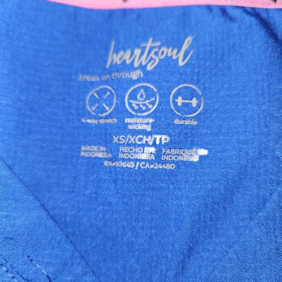 XS Royal Blue Heart Soul Scrub Set - Picture 4 of 7